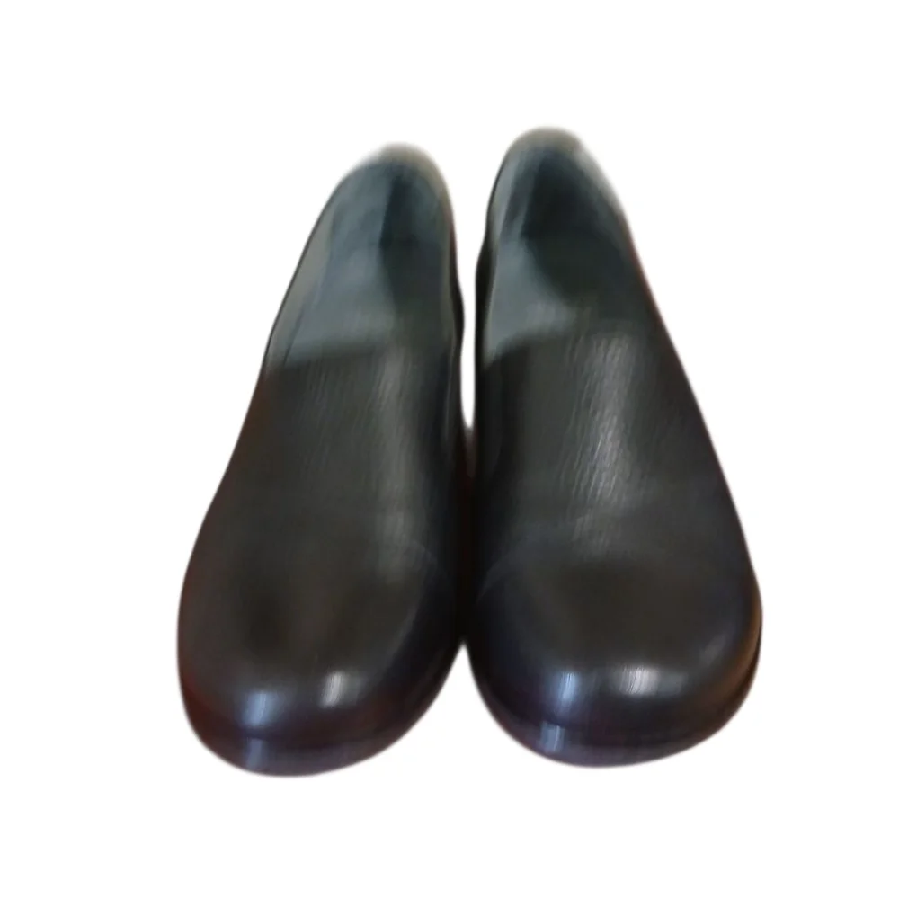 Dansko Julia Black Milled Leather Flat Shoe Women's Size 10